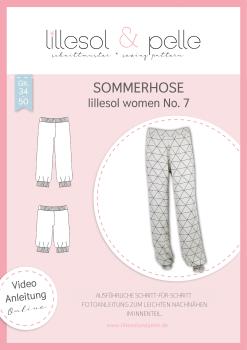 Papierschnittmuster Sommerhose, lillesol women No. 7